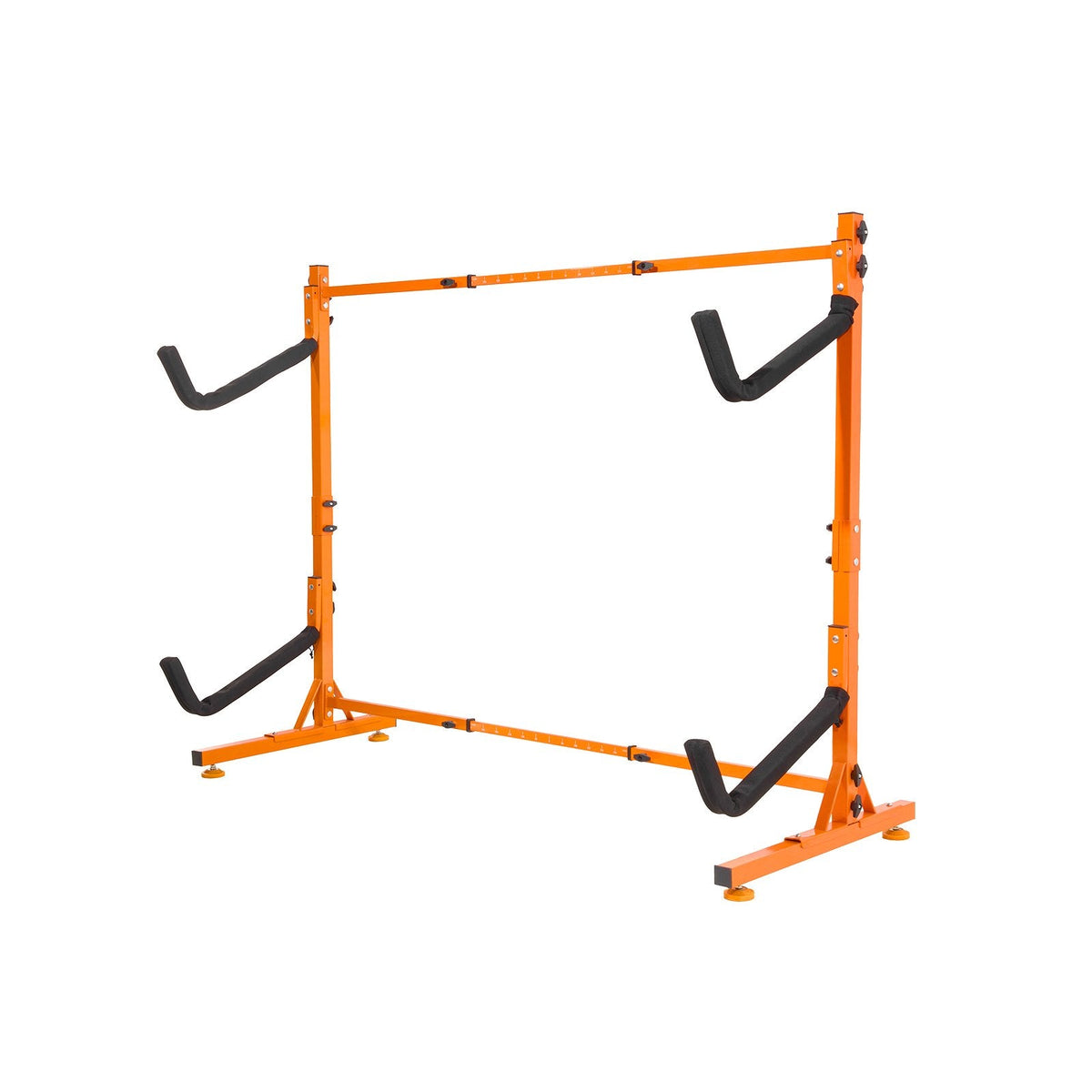 Freestanding Kayak Storage Rack with Adjustable Width - Orange or Natural, photo 2 of 10