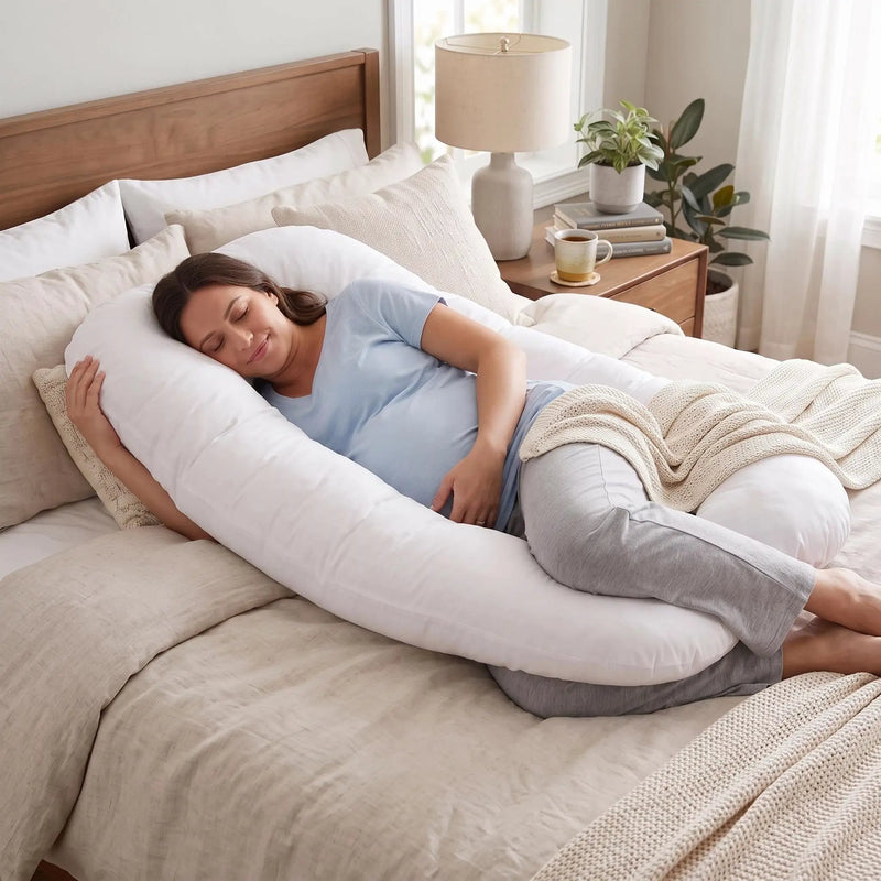 U-Shape Pregnancy Body Pillow - 100% Premium by HouseOfZazla