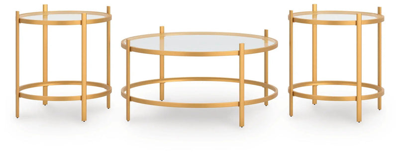 Pearlox - Occasional Table Set (Set of 3) - Gold by Unique Piece Furniture
