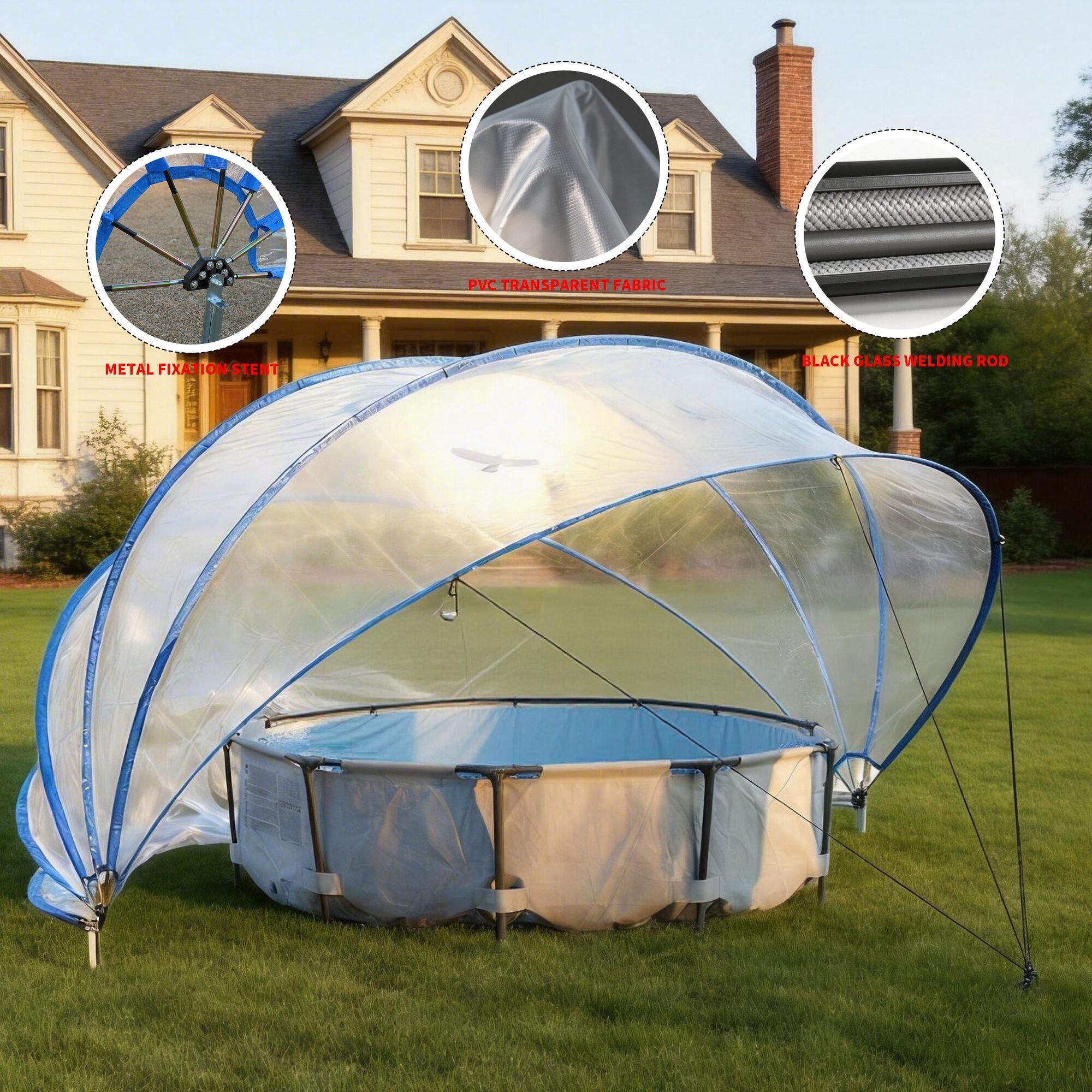 18ft Ground-Mounted Retractable Pool Cover by HouseOfZazla