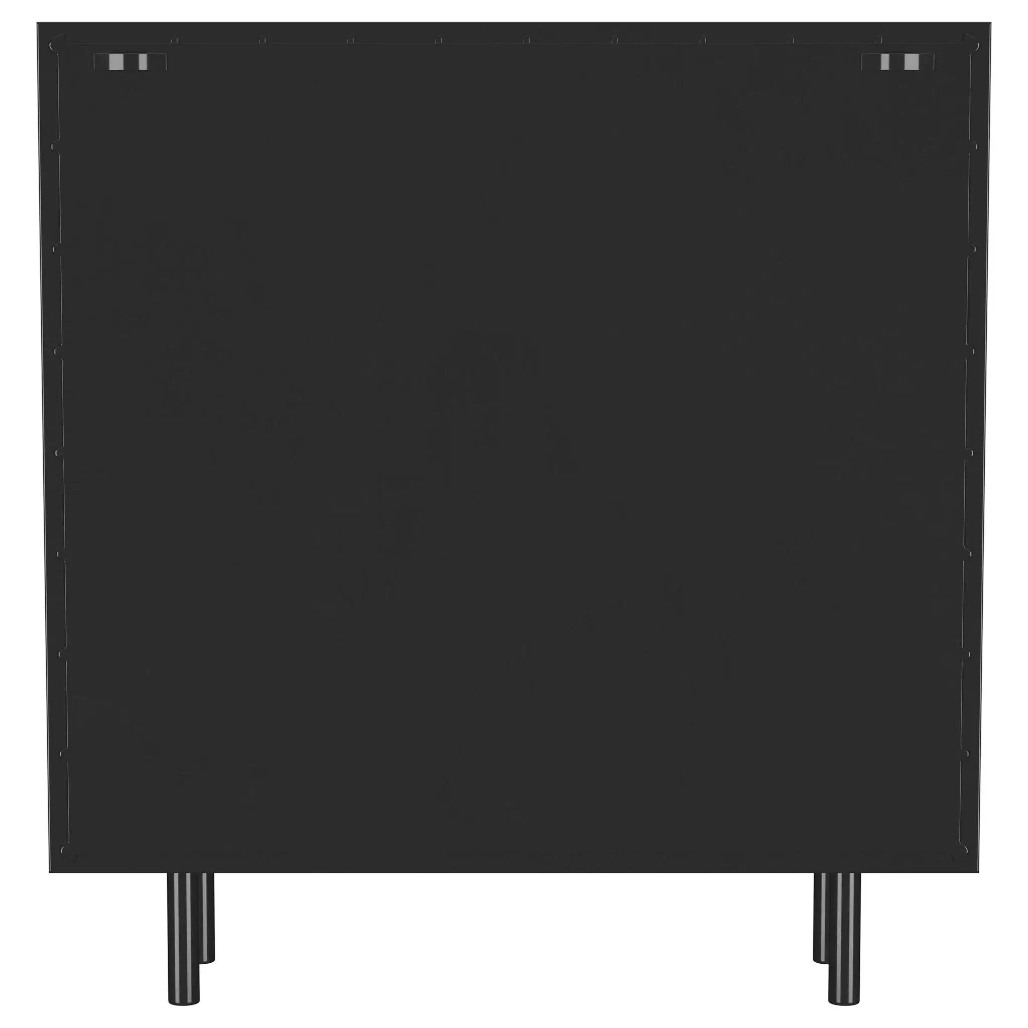 Dalia 2-door Accent Storage Cabinet with Shelving Black by Unique Piece Furniture