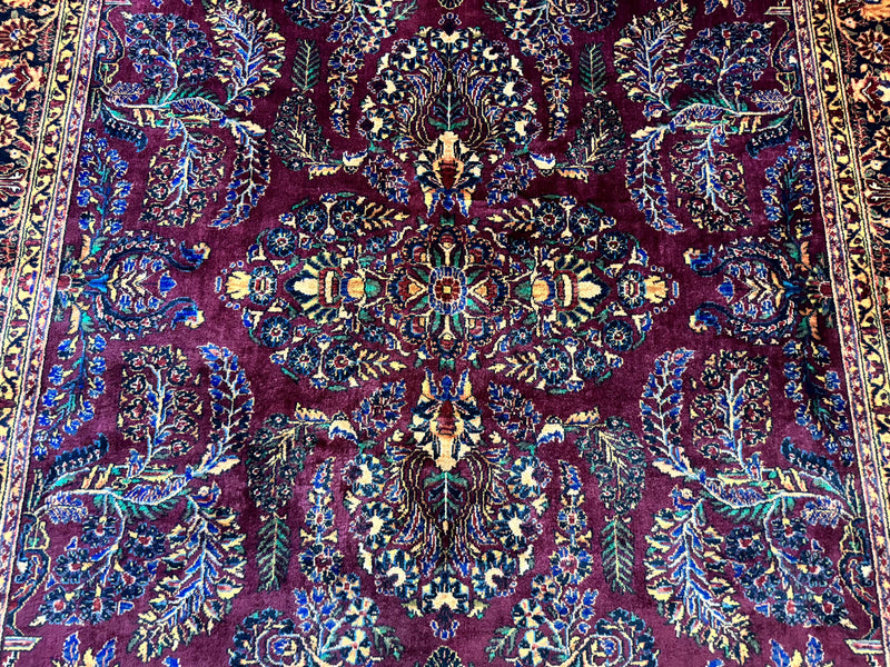 Antique Karastan Rug 8.6 x 12, Wool Pile, Vintage Discontinued Karastan Sarouk Lanamar by Jewel Rugs