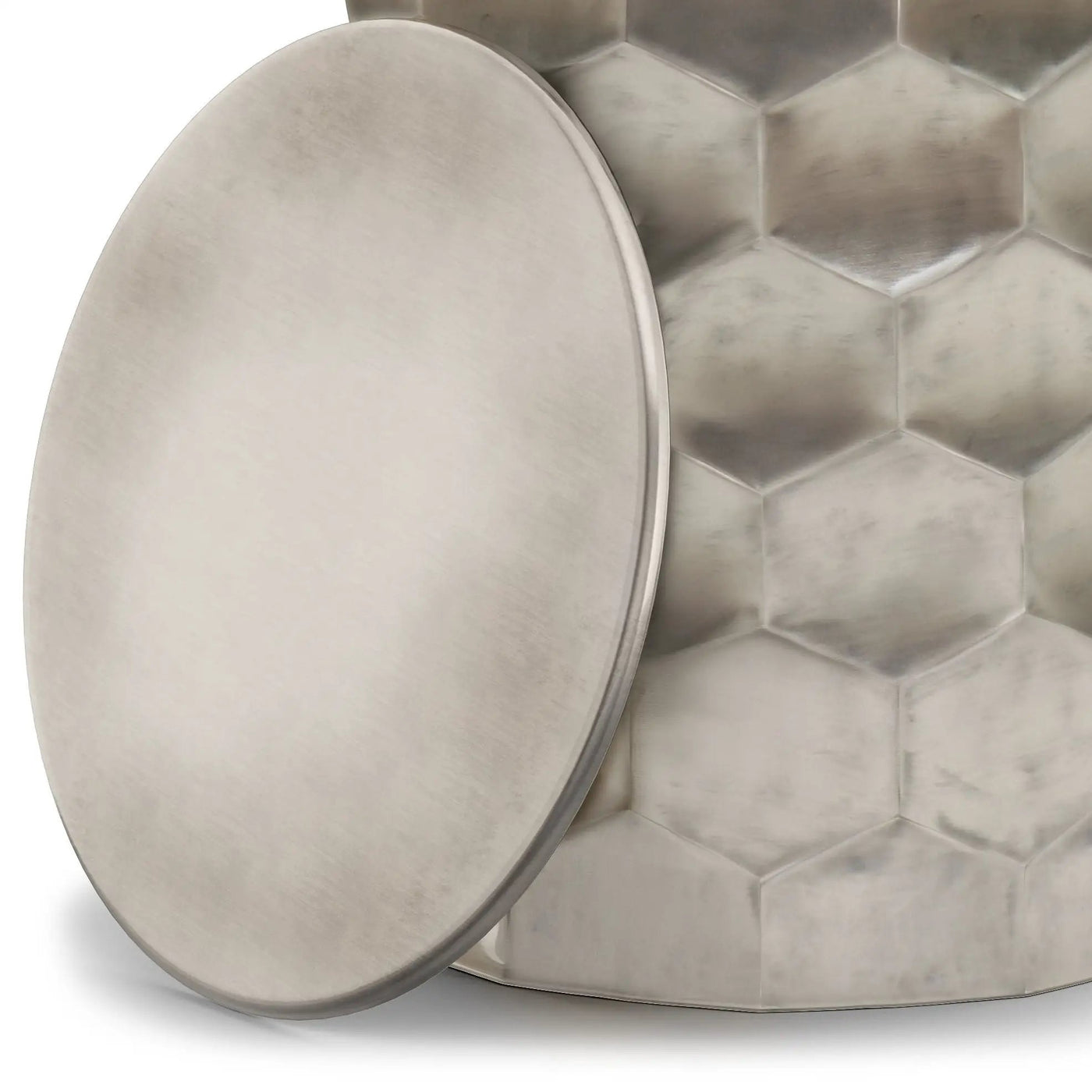 Whitney - Handcrafted Metal Storage Table by HouseOfZazla