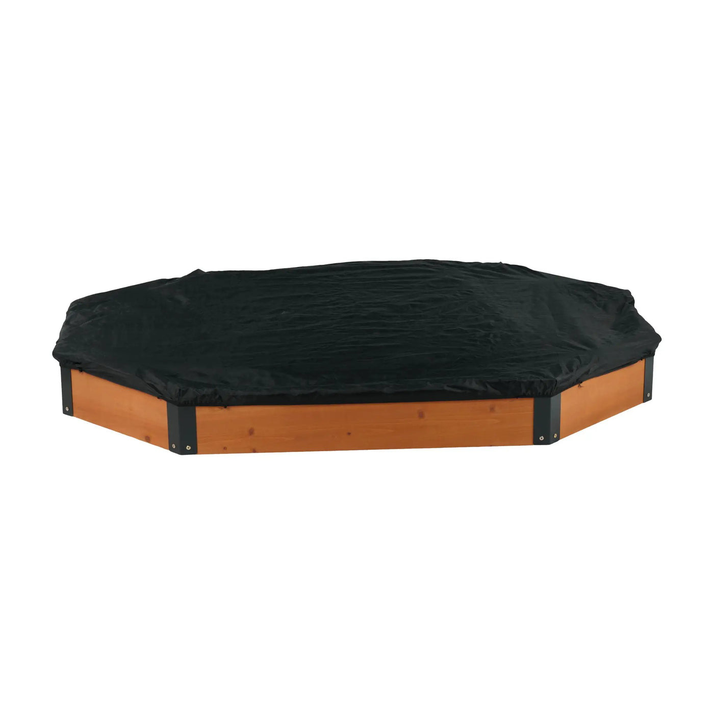 Octagon Sandbox With Storage, Sandpit With Cover And Liner For Backyard by HouseOfZazla