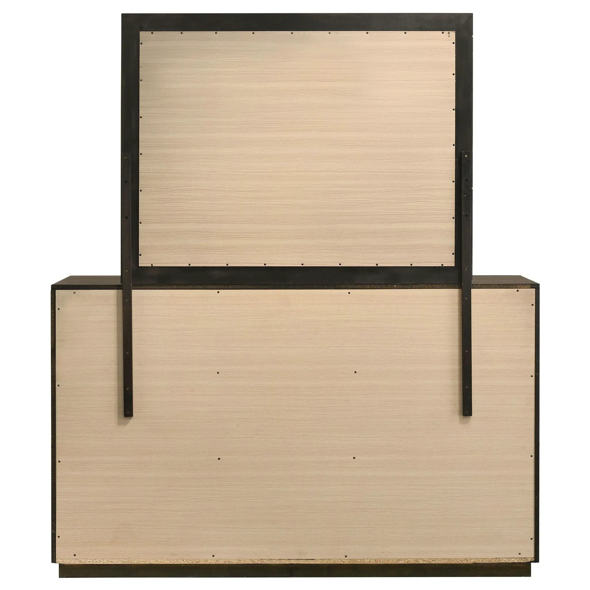 Atlas 7-drawer Bedroom Dresser and Mirror Set Dark Oak by Unique Piece Furniture