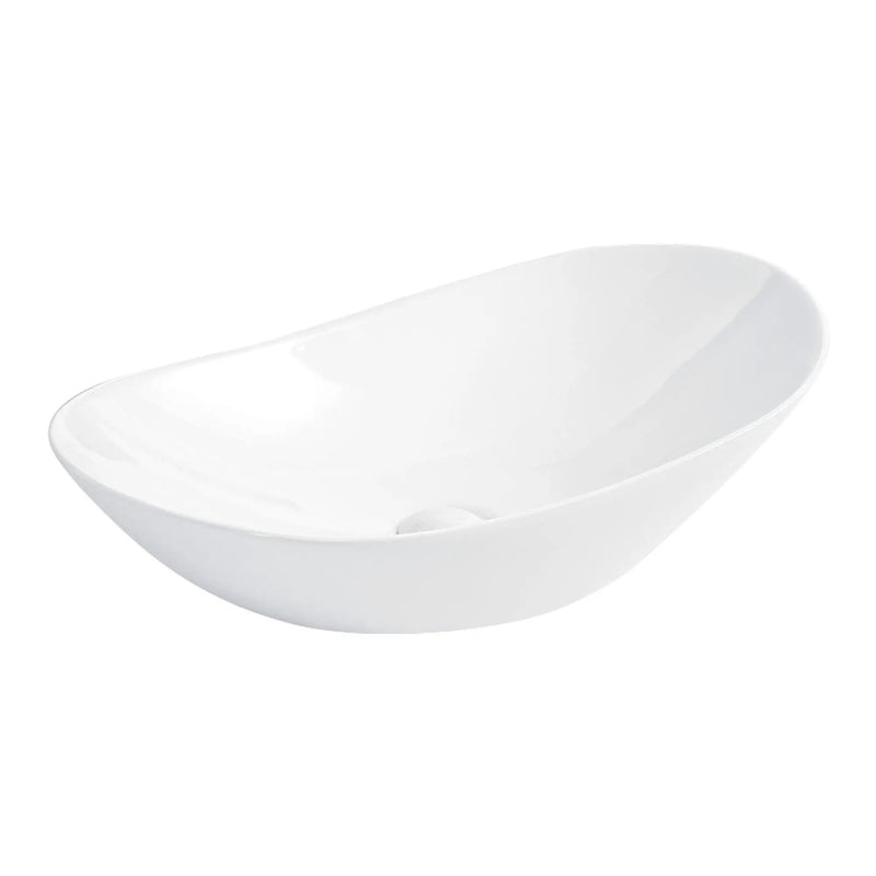 White Oval Ceramic Vessel Sink by HouseOfZazla
