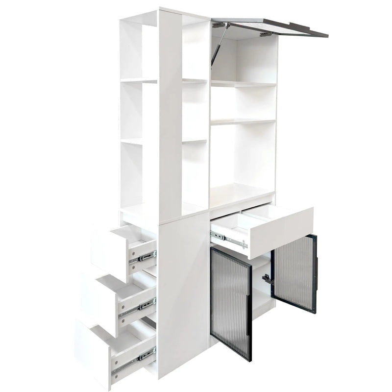 70.87"H Tall Storage Cabinet with Multi-functional Storage Space by HouseOfZazla