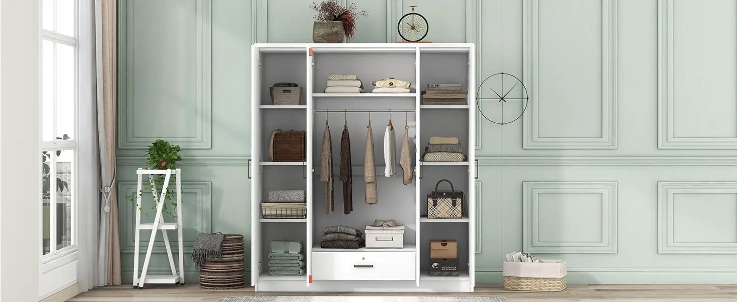 4 Door Wardrobe With 1 Drawer by HouseOfZazla
