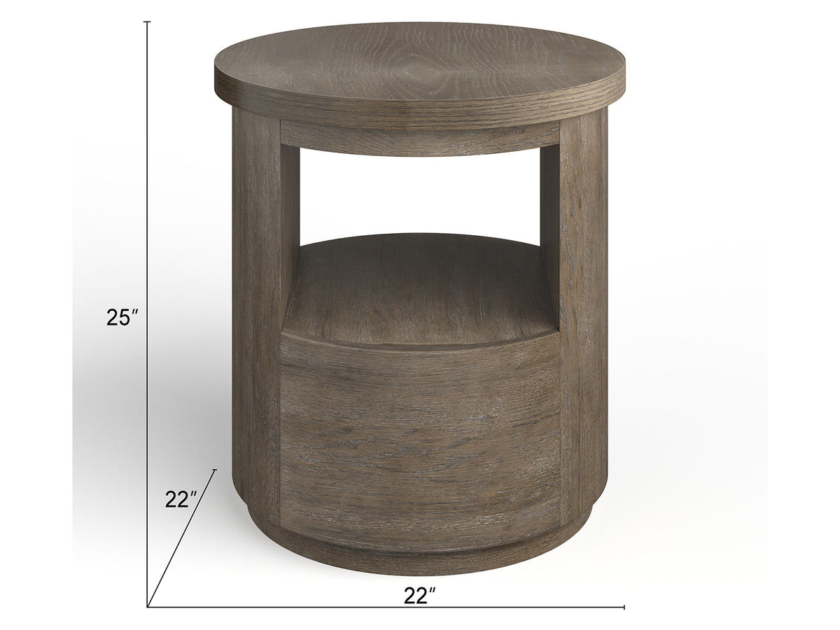 Bosley - Round End Table - Porpoise, photo 7 of 7