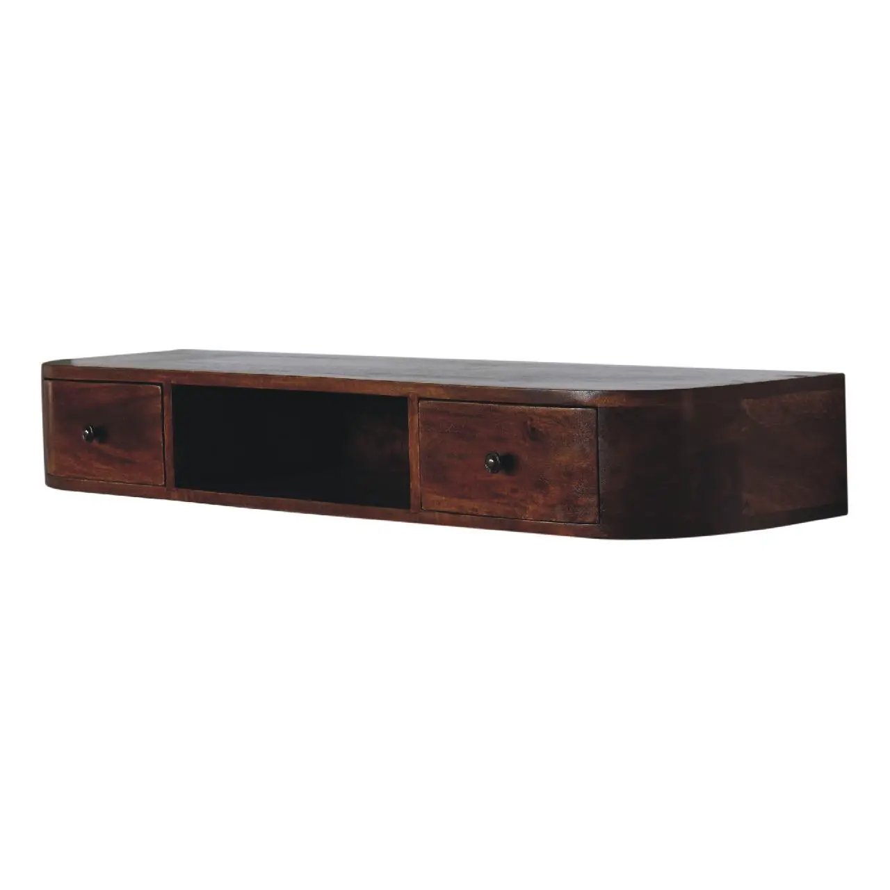 Lunar - 2 Drawer Floating Console - Chestnut by HouseOfZazla