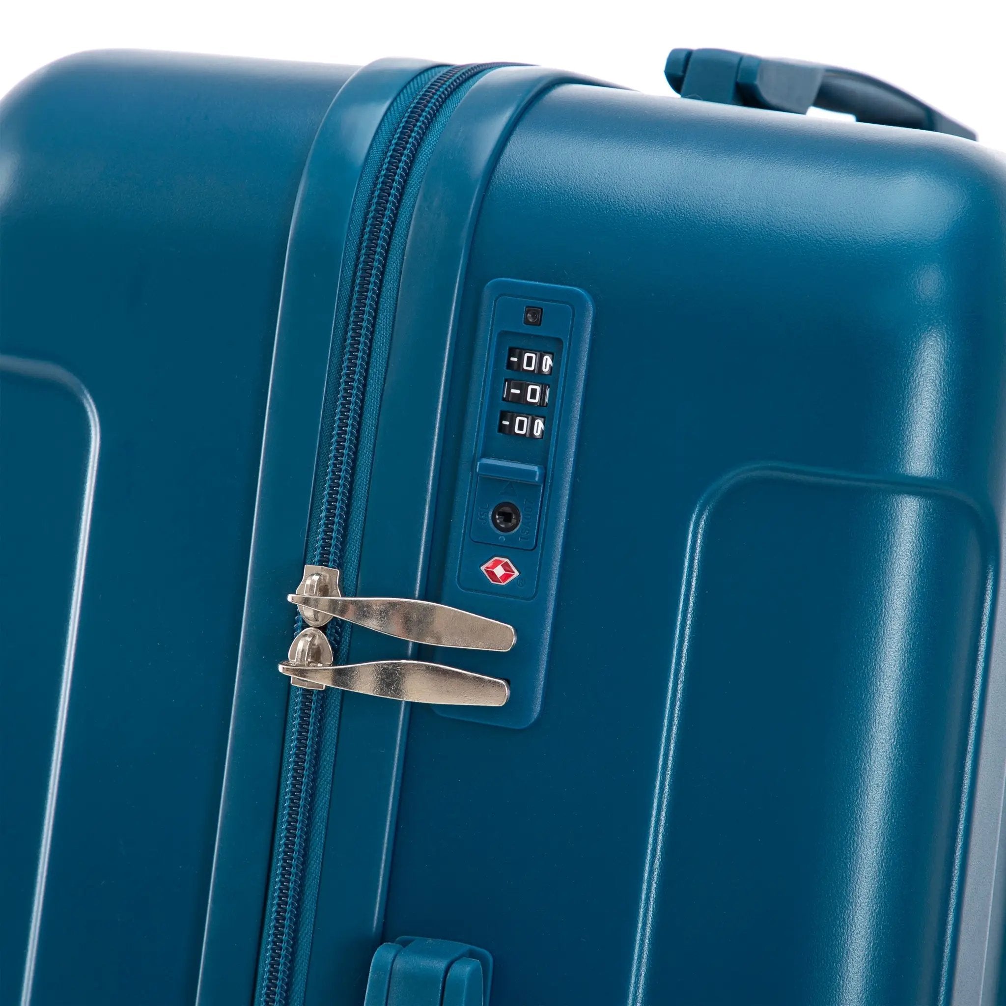 3-Piece ABS Spinner Wheel Luggage Set 20"/24"/28" Dark Blue by HouseOfZazla