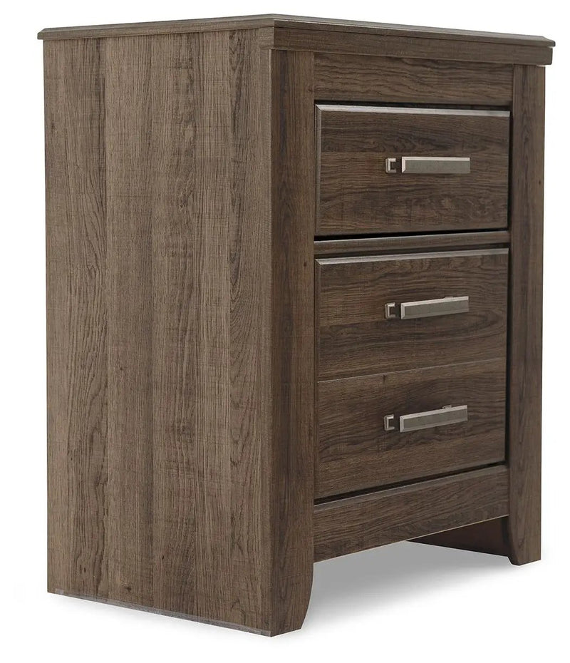 Juararo - Two Drawer Night Stand - Dark Brown by Unique Piece Furniture