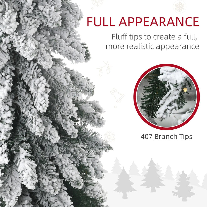 HOMCOM 6Ft Tall Prelit Pencil Artificial Christmas Tree by HouseOfZazla