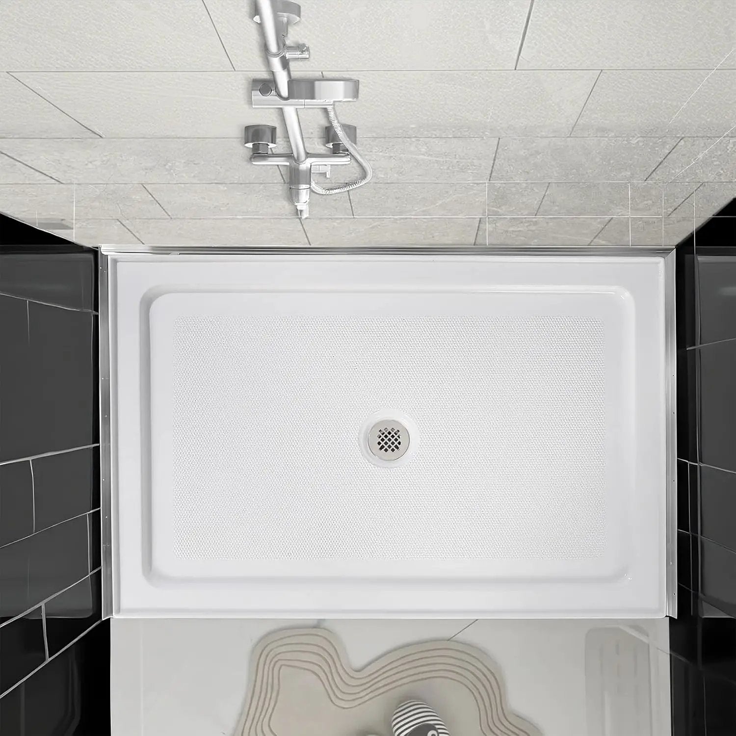 60" x 32" Shower Base, Central Drain Single Threshold by HouseOfZazla