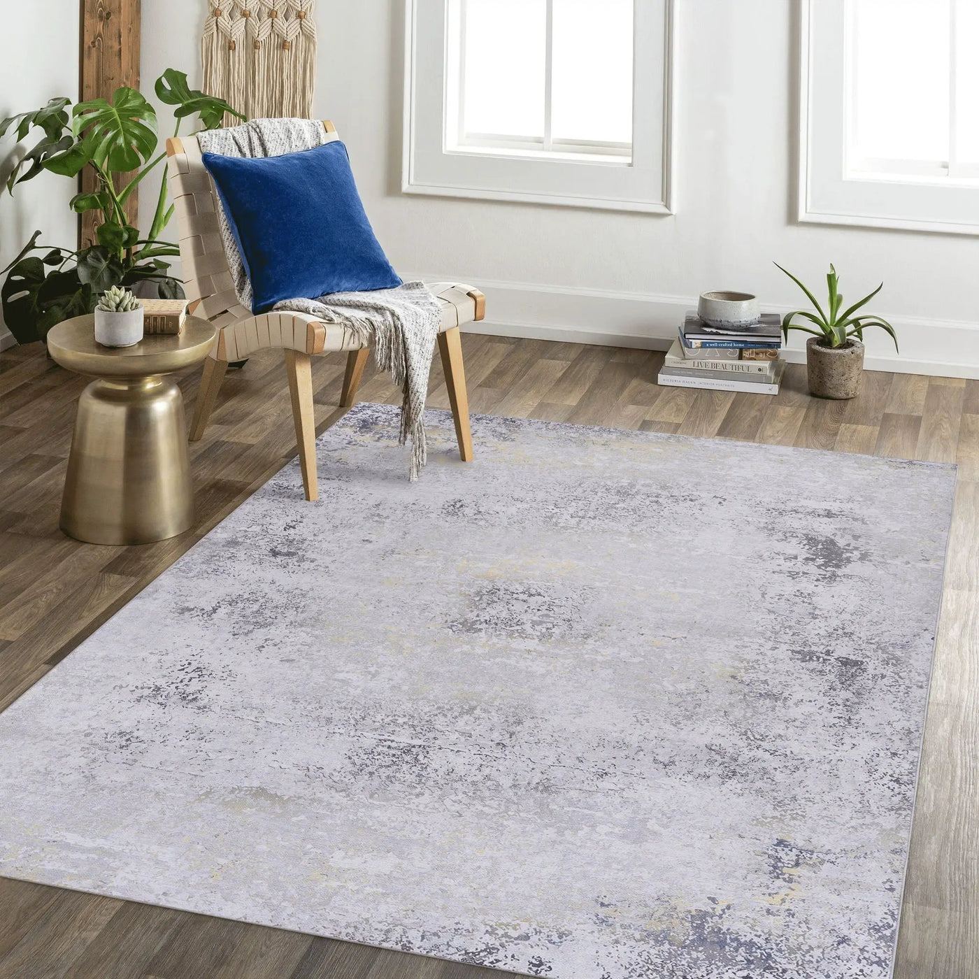 Maval - Stunning Area Rug, Washable by HouseOfZazla
