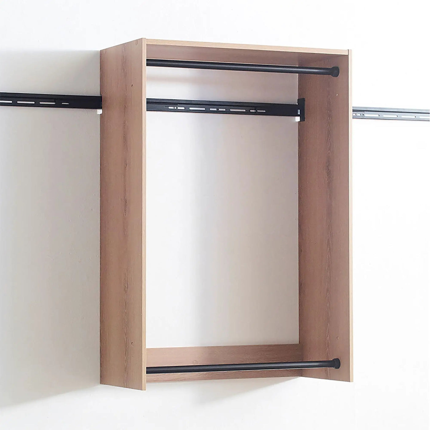 Devi - Wall Mounted Wood Closet System With Modular Units by HouseOfZazla