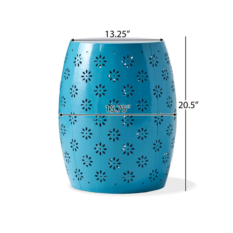 Soleil Barrel Shaped Side Table by HouseOfZazla