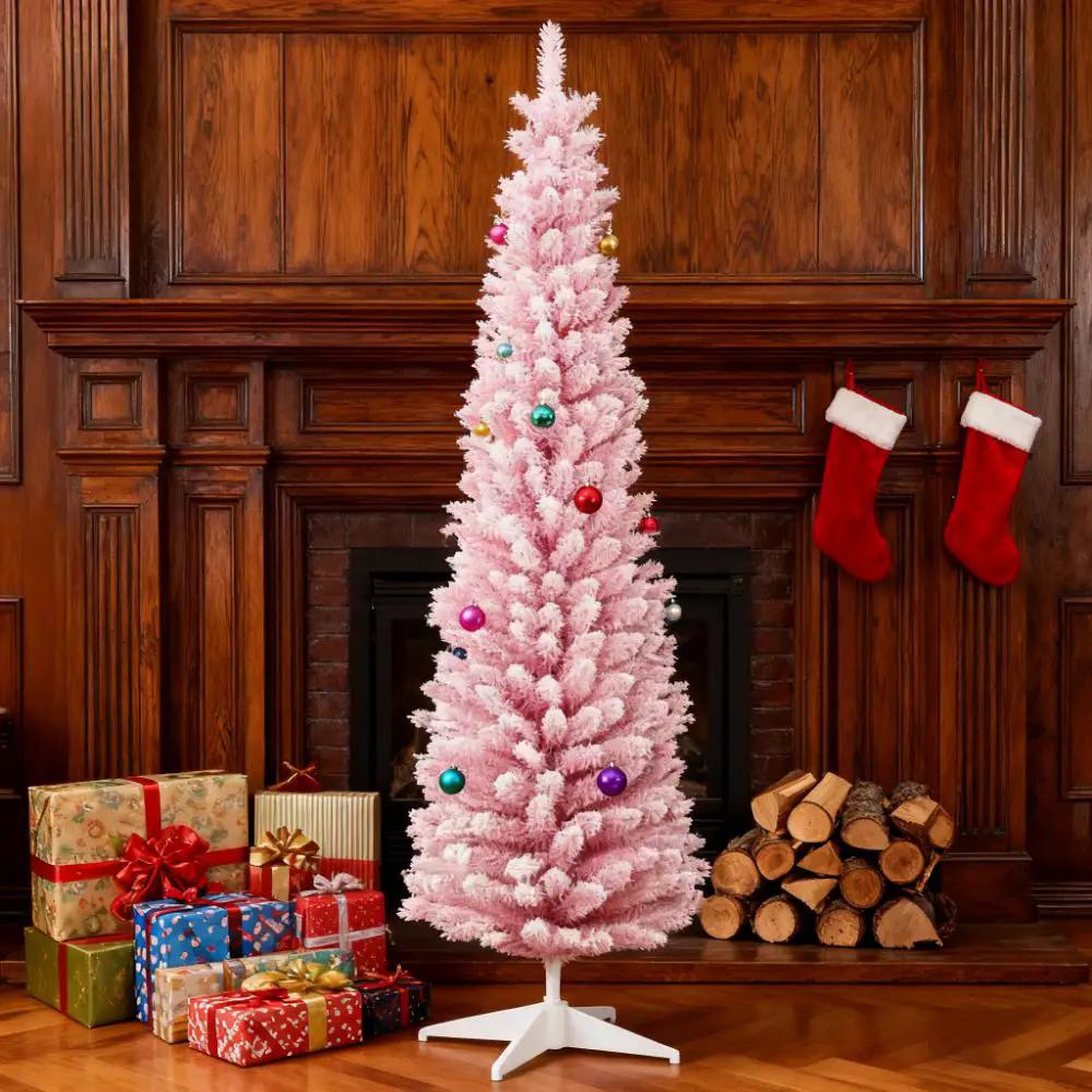 Snow Flocked Artificial Christmas Tree by HouseOfZazla