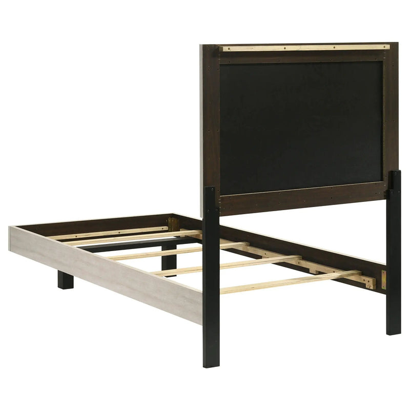 Trenton 54-inch Wood Twin Panel Bed Rustic Cream by Unique Piece Furniture