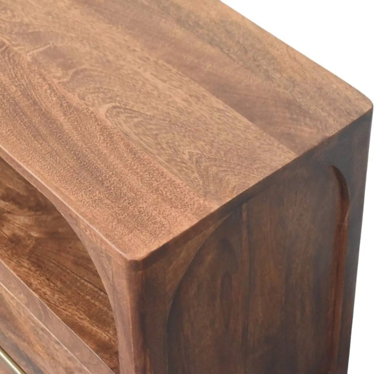 Solid Wood Arc-Line Media Console by HouseOfZazla