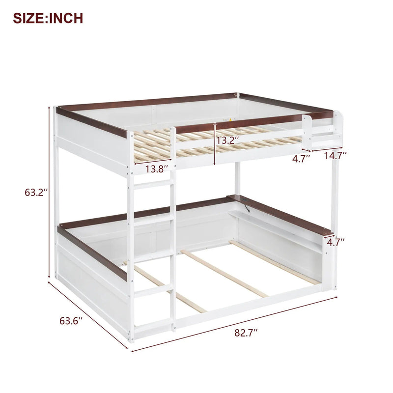 Bunk Bed With Built In Shelves, Storage Box, LED Light And USB Charging Station by Unique Piece Furniture