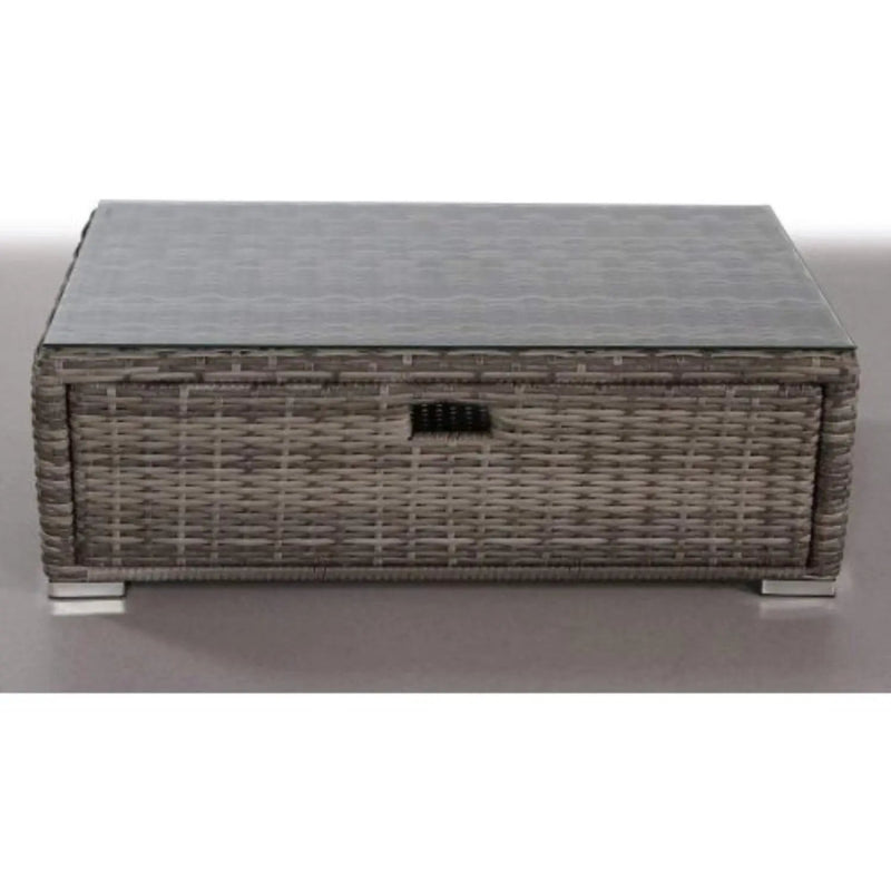 Glass Outdoor Coffee Table - Gray Mix by Unique Piece Furniture