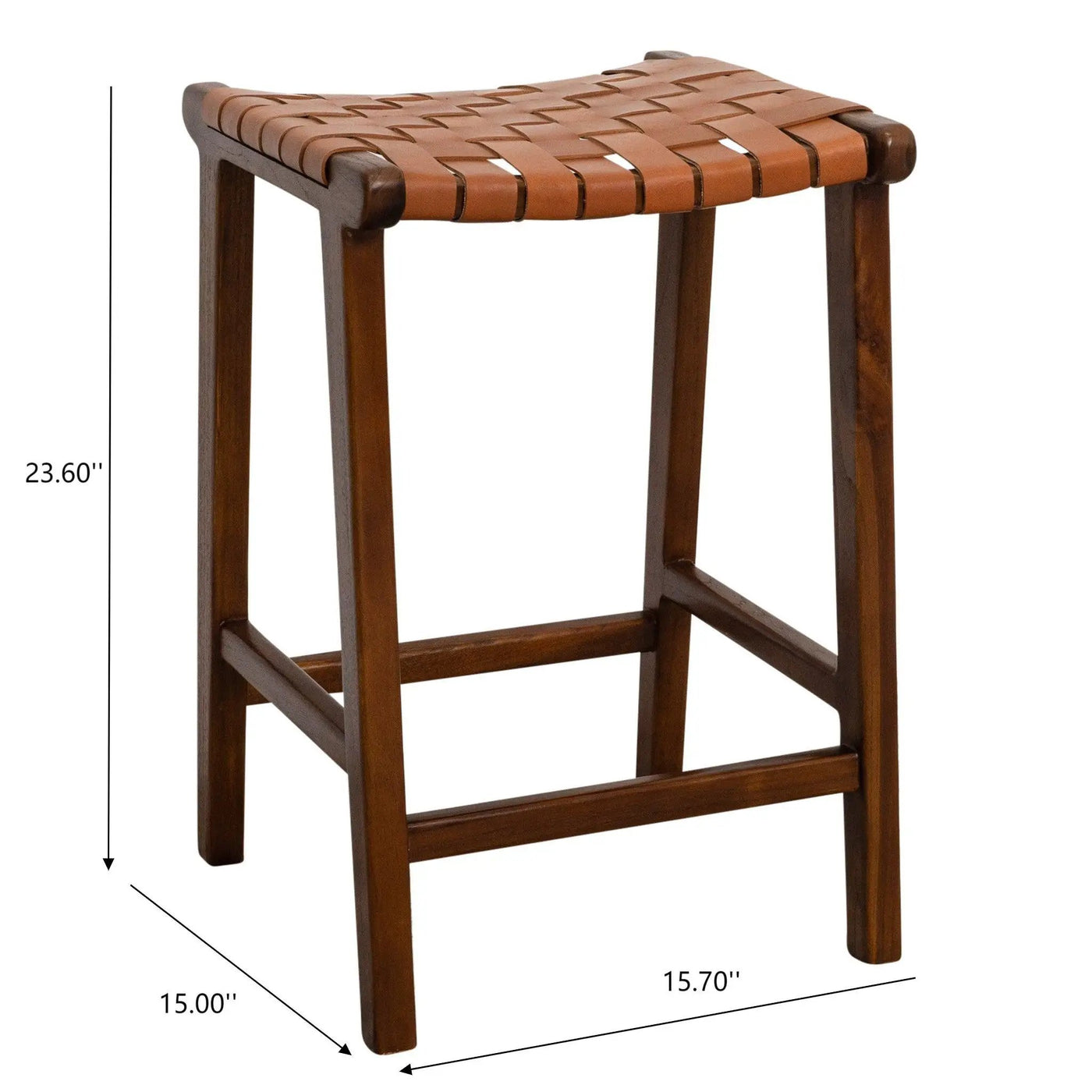 James - Mid-Century Modern Genuine Counter Stool by Unique Piece Furniture