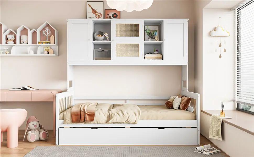 Daybed And All In One Cabinet And Shelf by Unique Piece Furniture