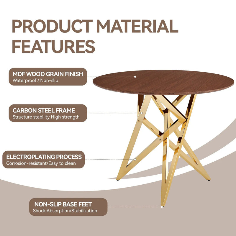 37 Inch Round Dining Table by HouseOfZazla