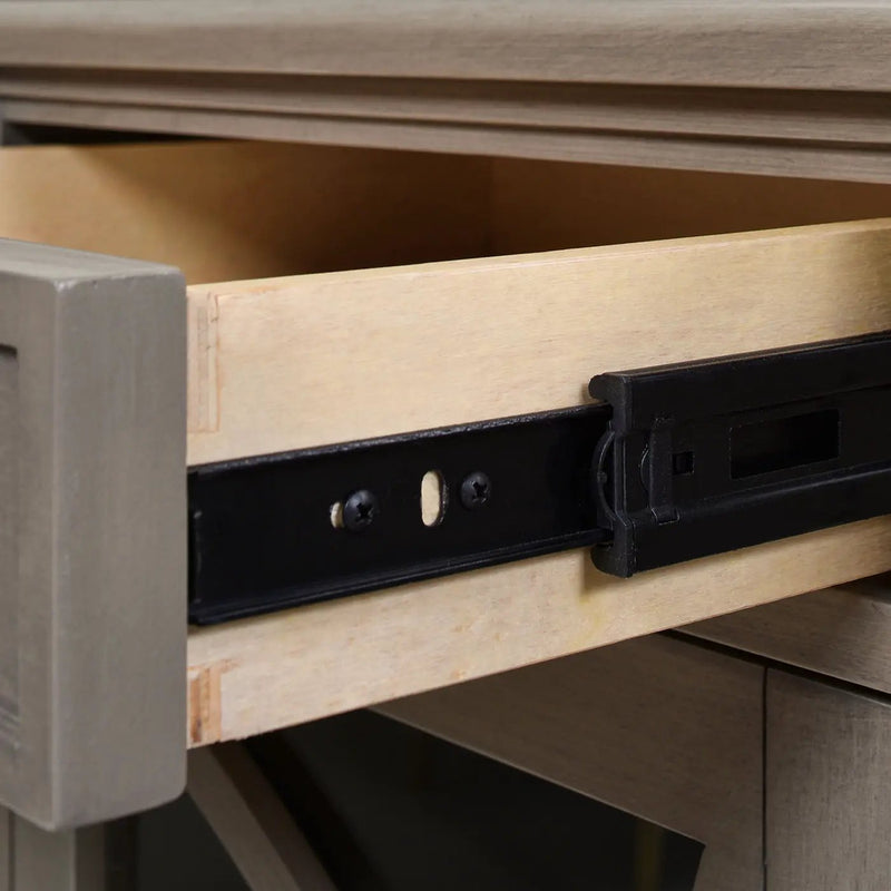 Dauphin - TV Stand Storage Display Console Table - Gray Cashmere by HouseOfZazla