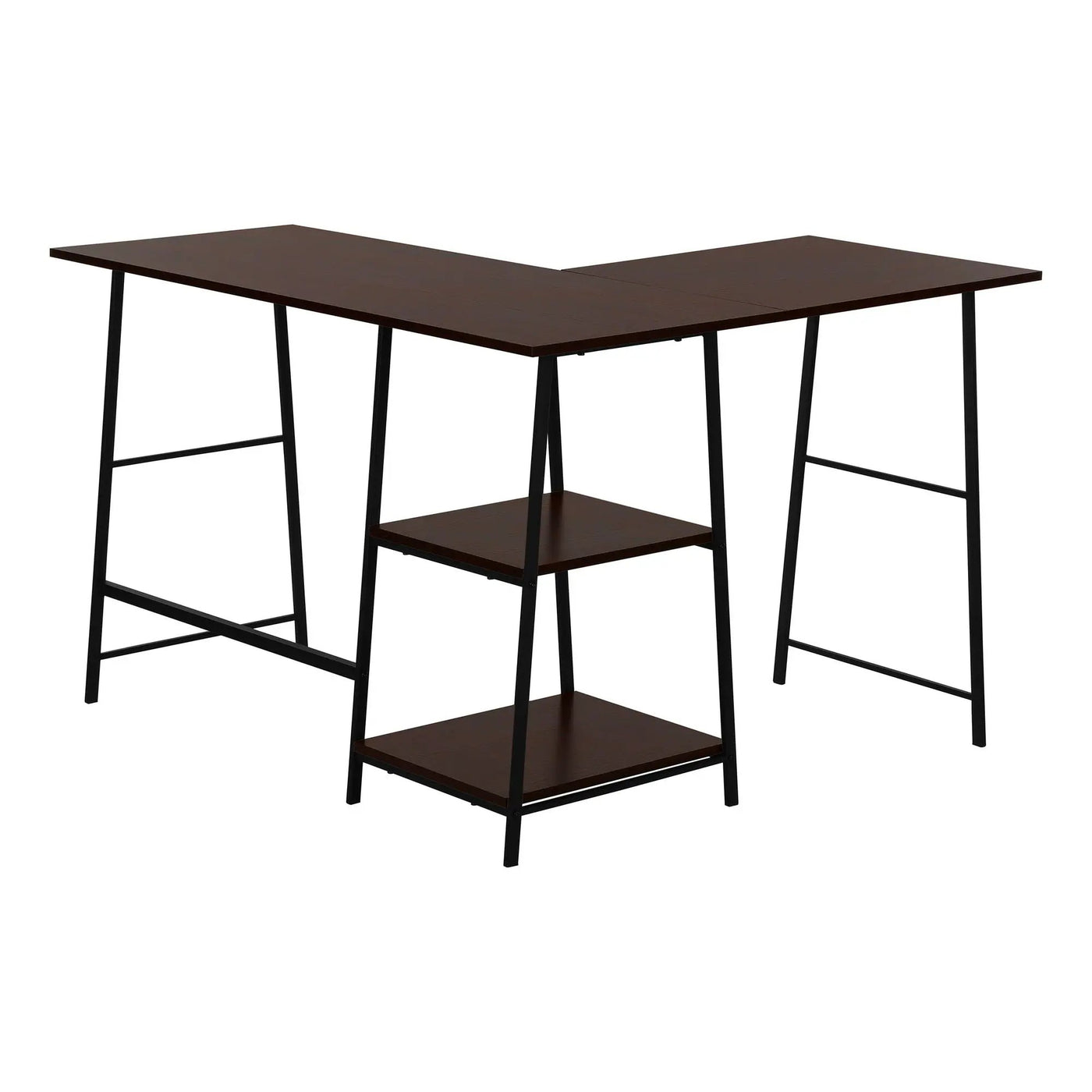 Computer Desk, Home Office, Corner, Storage Shelves, L Shape, Work, Laptop, Contemporary, Modern by Unique Piece Furniture