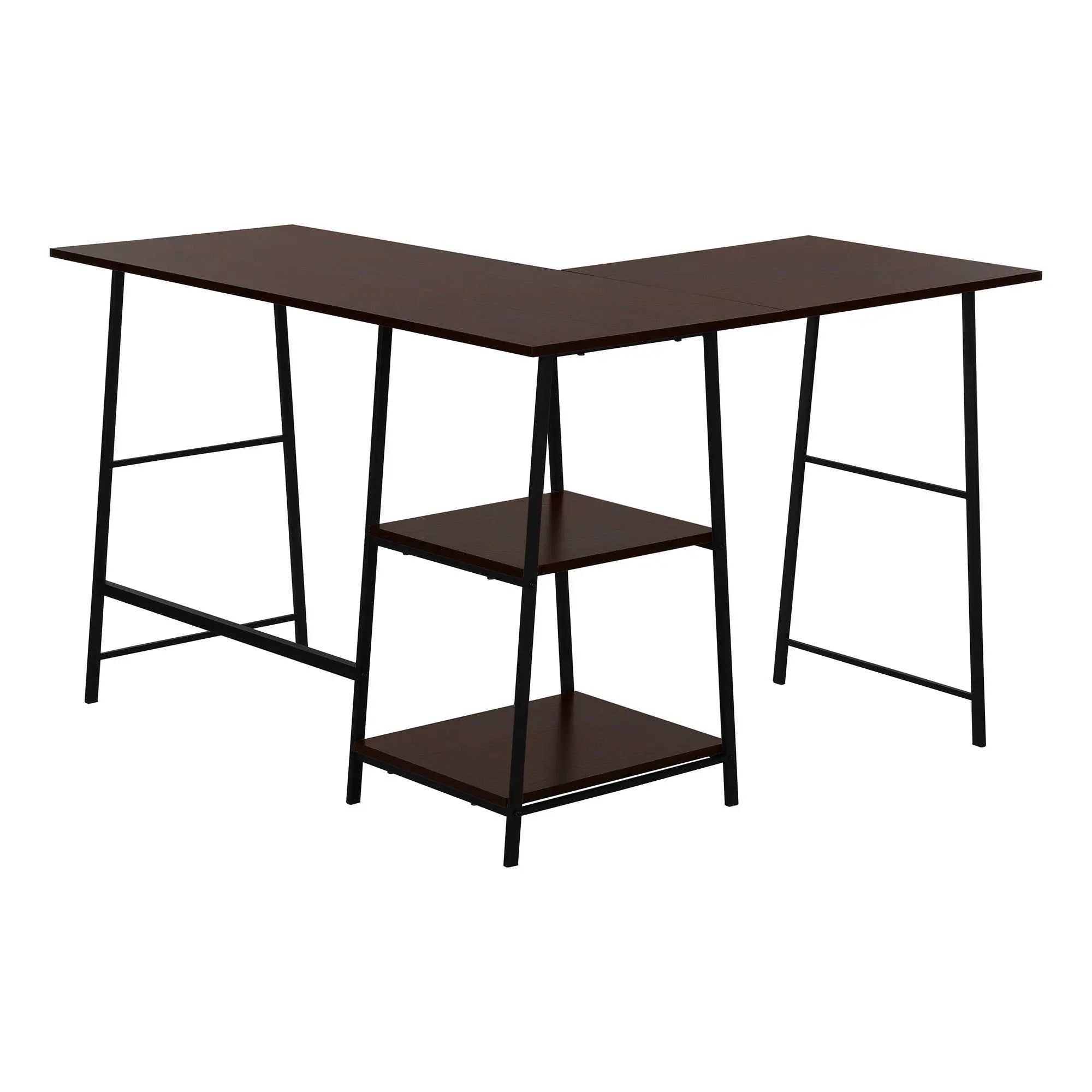 Computer Desk, Home Office, Corner, Storage Shelves, L Shape, Work, Laptop, Contemporary, Modern by Unique Piece Furniture