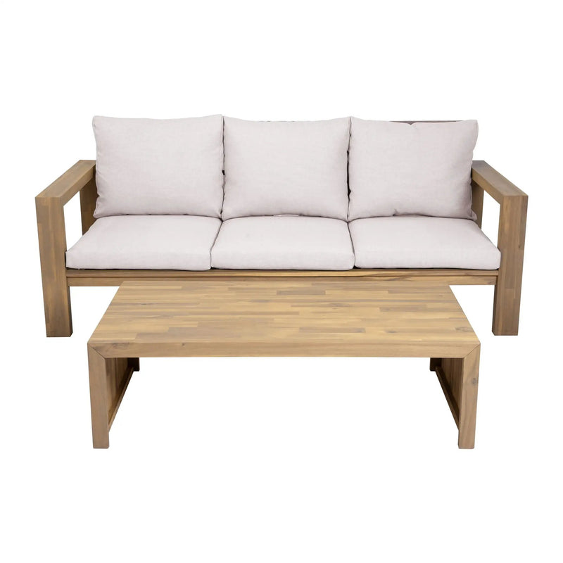 3 Seater Patio Set, Outdoor Sofa & Coffee Table Set by HouseOfZazla