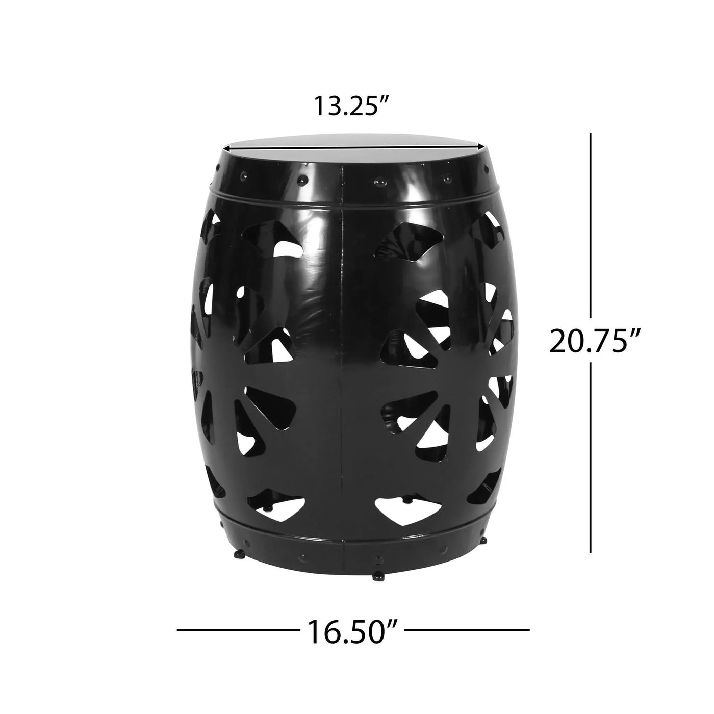 Large Metal End Table by HouseOfZazla