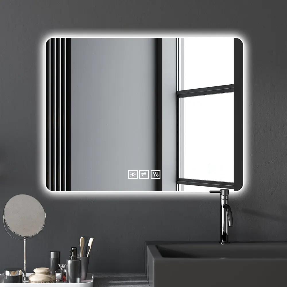 LED Backlit Bathroom Mirror with Anti-Fog Functionality by HouseOfZazla