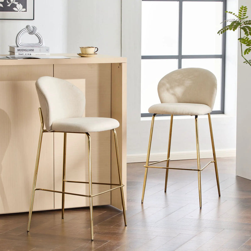 Kira - Upholstered Bar Stool (Set of 2) by HouseOfZazla