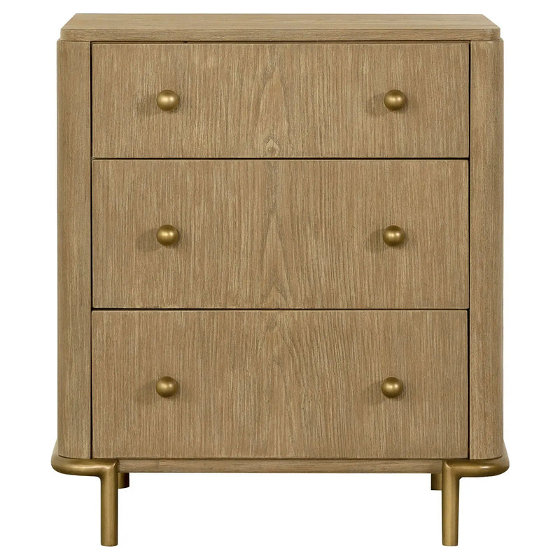 Arini 3-drawer Nightstand Sand Wash by Unique Piece Furniture