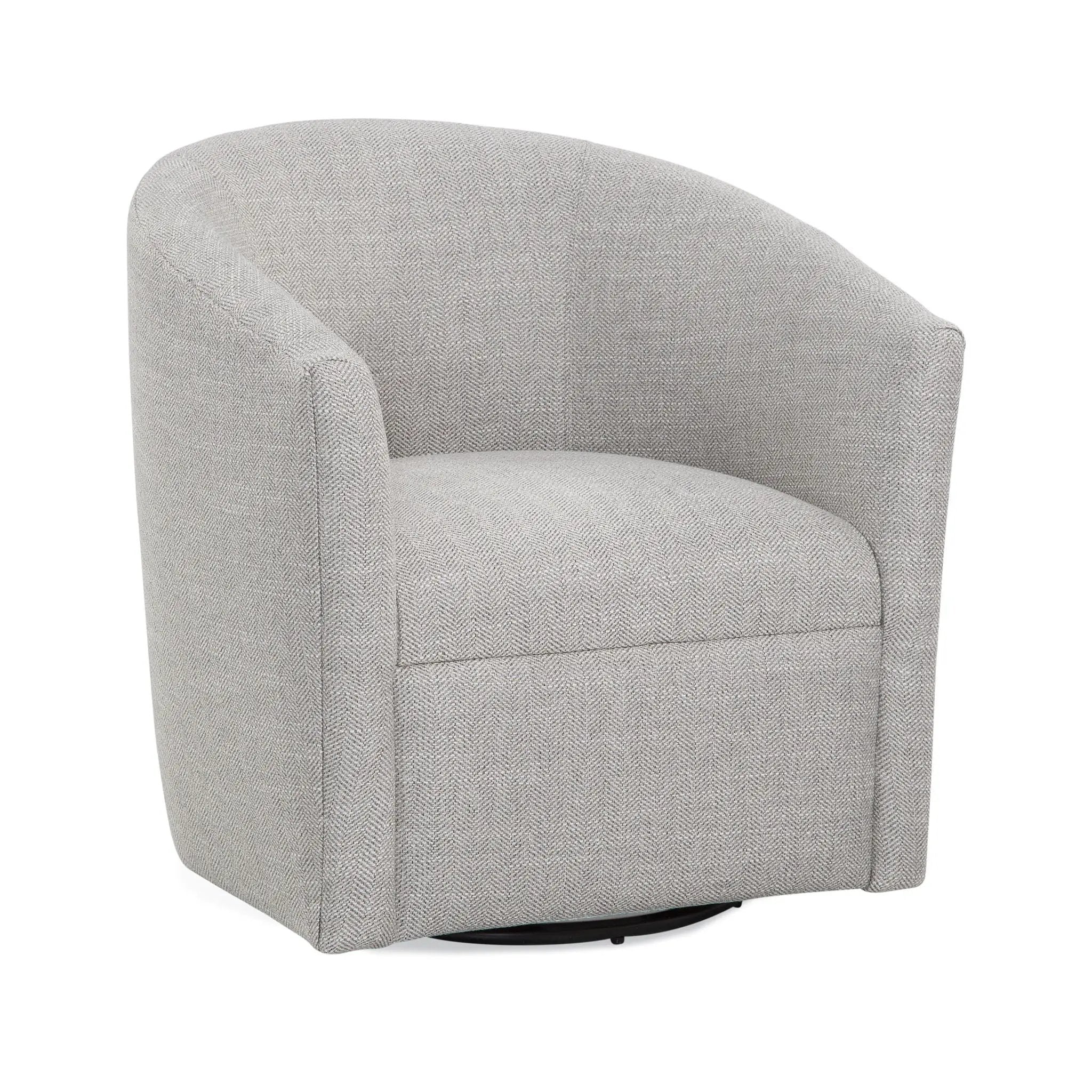 Lainey - Swivel Barrel Chair With 360 Degree Rotation by HouseOfZazla