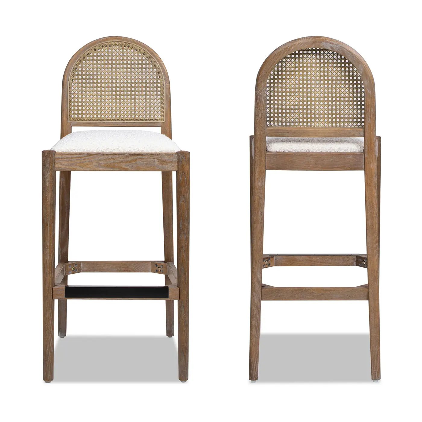 Panama - Curved Back Cane Bar Stool (Set of 2) by HouseOfZazla