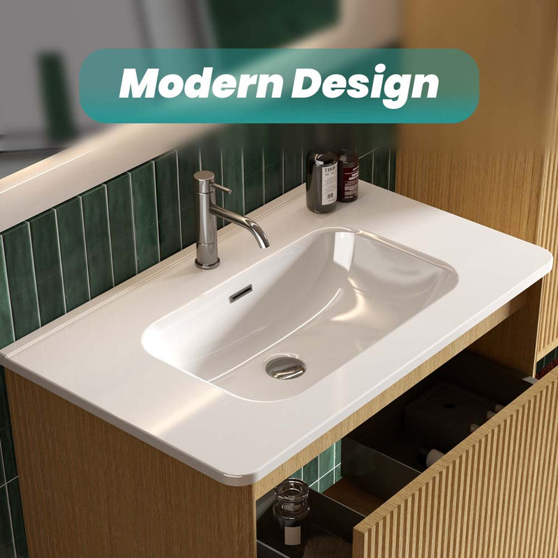 BB04-30-301 Integrated Bathroom Sink by HouseOfZazla