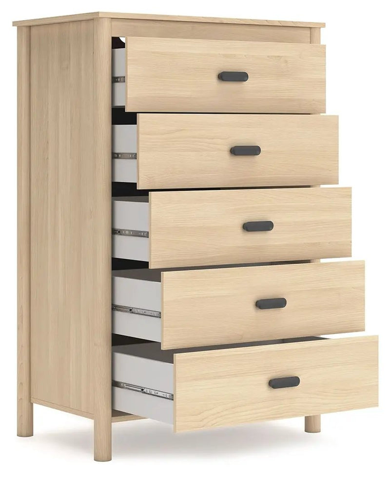Cabinella - Five Drawer Chest - Tan by Unique Piece Furniture