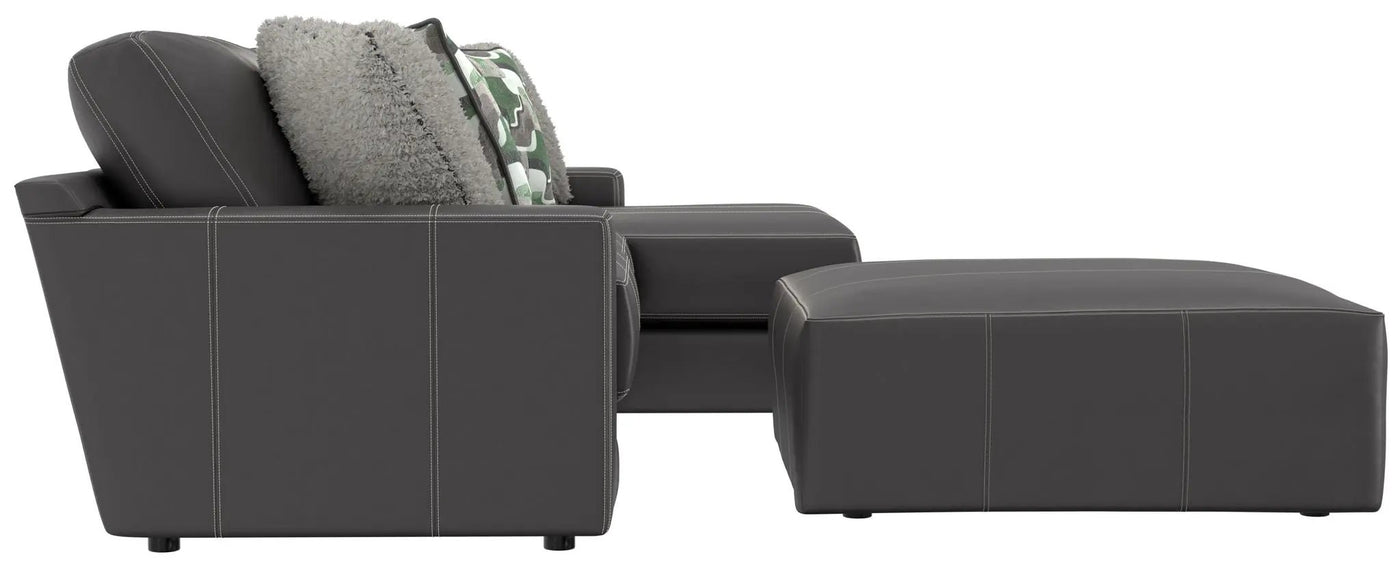 Minori - Italian Leather Sofa / Chaise And Cocktail Ottoman by Unique Piece Furniture