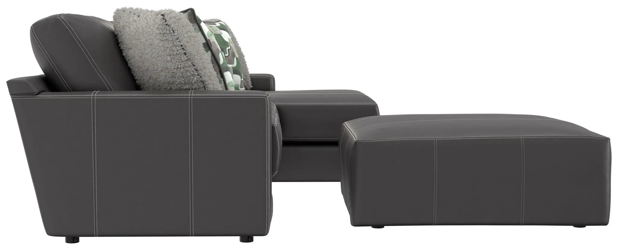 Minori - Italian Leather Sofa / Chaise And Cocktail Ottoman by Unique Piece Furniture