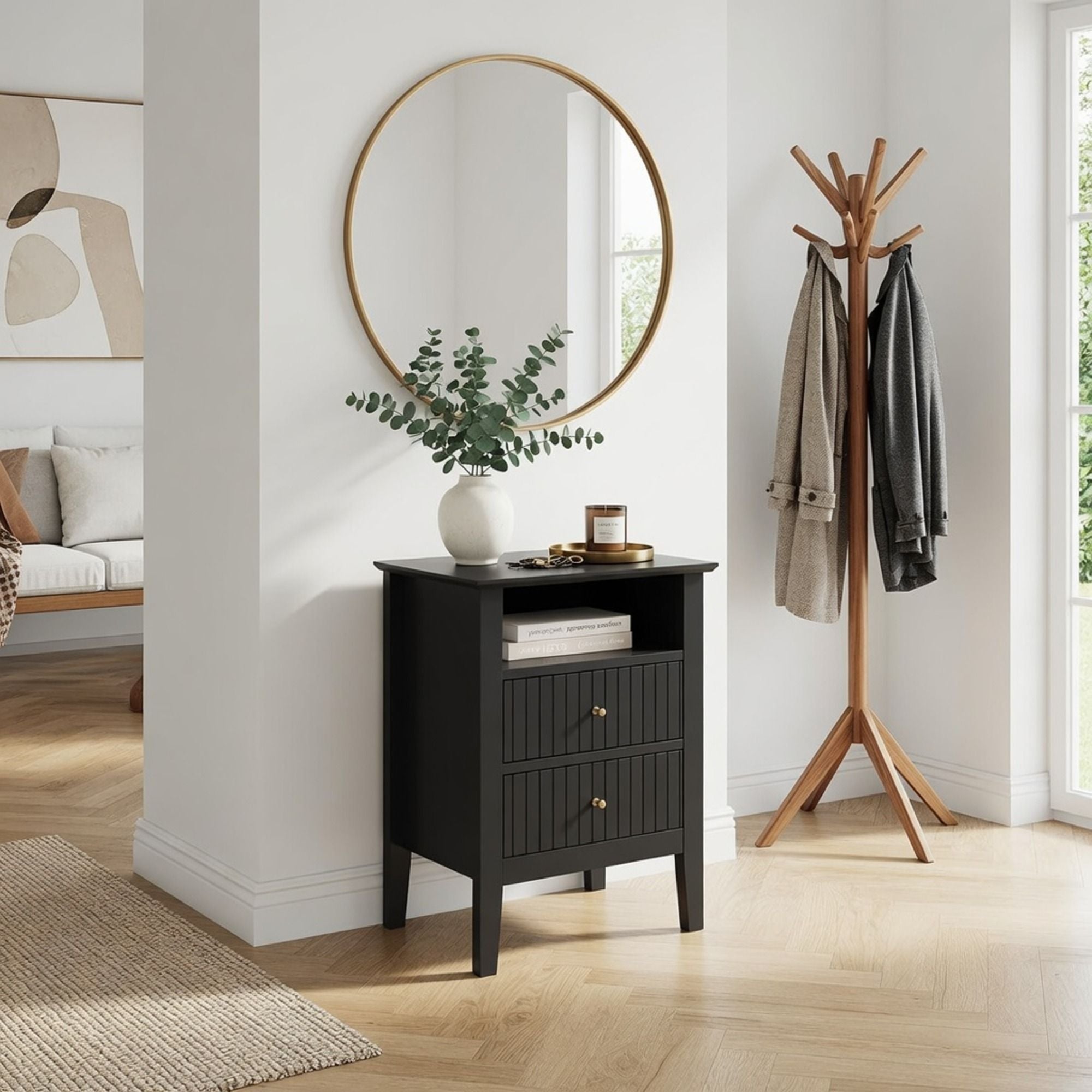 Fluted Nightstand With 2 Drawers by HouseOfZazla