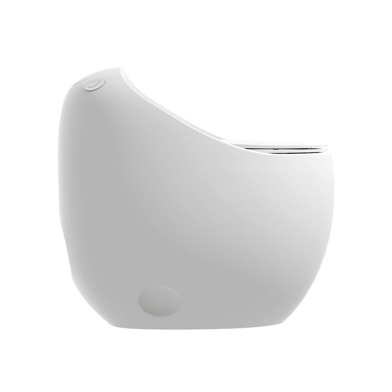 Modern Egg Shape Toilet 1.28 Gpf Single Flush Ceramic by HouseOfZazla