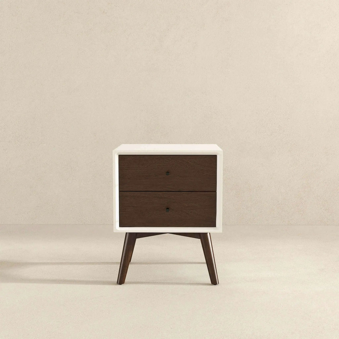 Caroline - Mid-Century Modern Style Night Stand 2 Drawer by HouseOfZazla