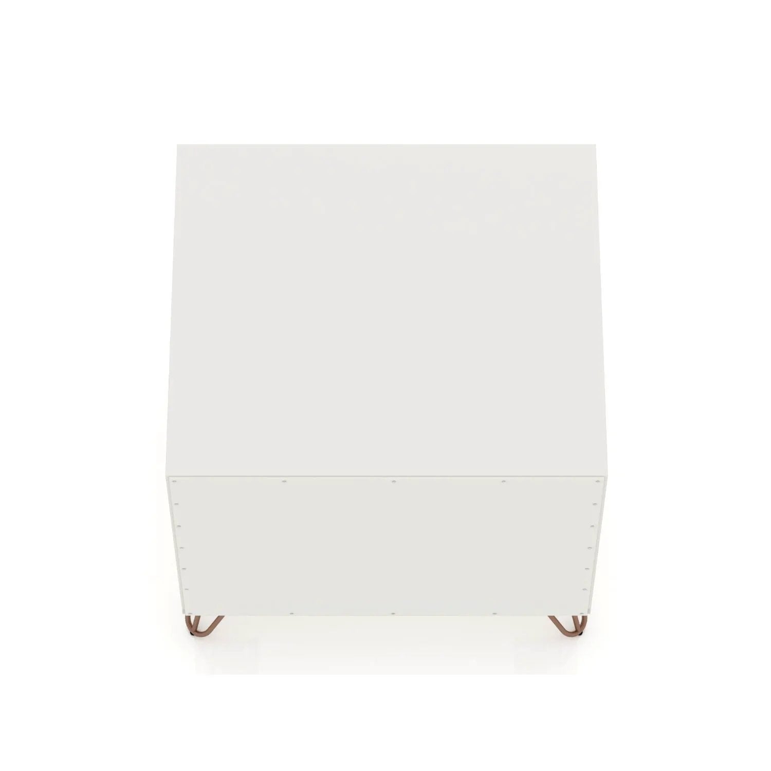 Rockefeller - Nightstand With 1 Drawer - White by HouseOfZazla