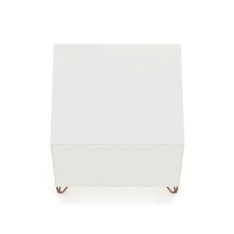 Rockefeller - Nightstand With 1 Drawer - White by HouseOfZazla