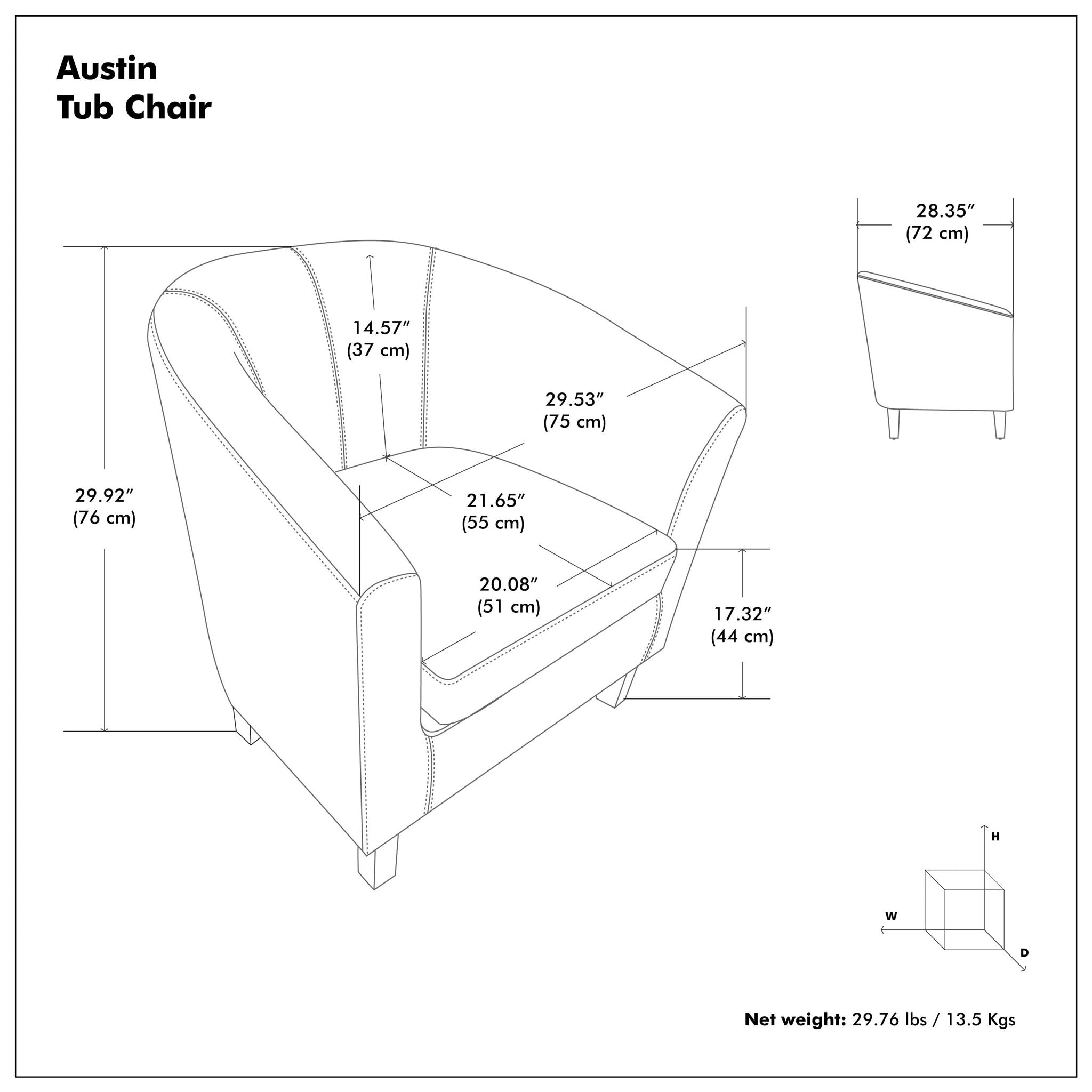 Austin - Transitional Tub Chair by HouseOfZazla