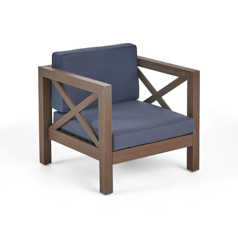 Brava Mid-Century Modern Club Chair with Water Resistant Cushions by HouseOfZazla